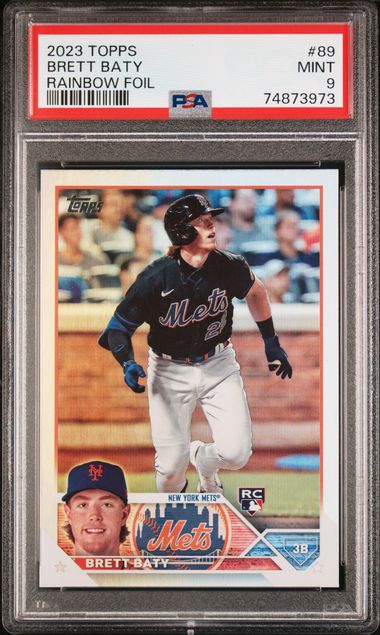 2023 Topps #89 Brett Baty New York Mets Rookie Card