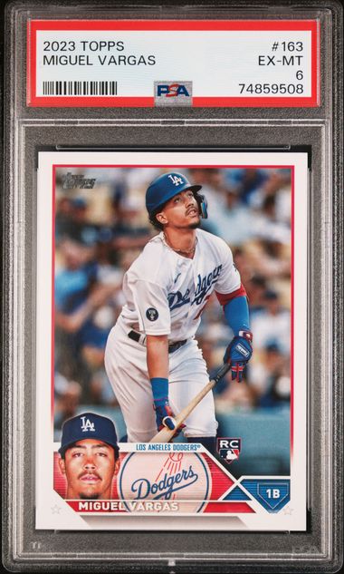 2023 Topps Series 1 Miguel Vargas 1st Edition Rookie Card Dodgers #163!