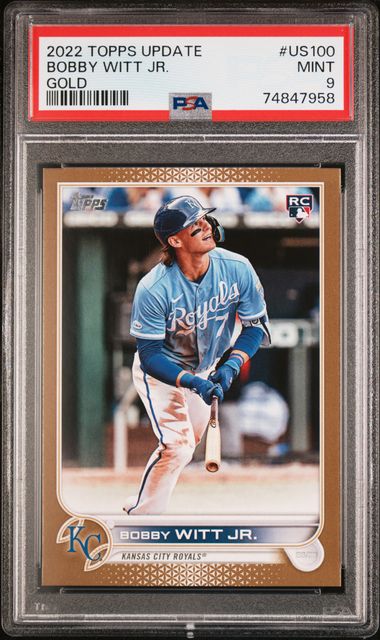2022 Topps TOPPS UPDATE GOLD #US100 Bobby Witt Jr. front