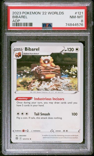 2023 POKEMON 2022 WORLD CHAMPIONSHIPS DECK: ADP #121 BIBAREL ADP