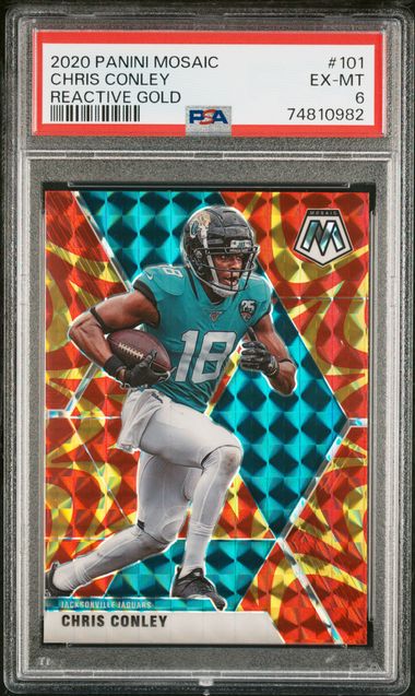 : 2020 Mosaic Football Mosaic Reactive Gold Prizm #39