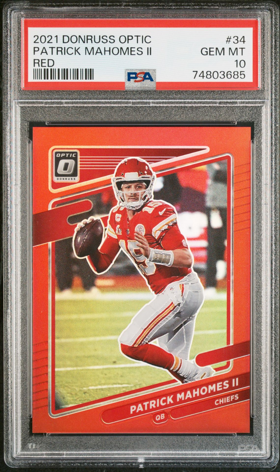 2021 Panini PANINI DONRUSS OPTIC Red #34 Patrick Mahomes Ii front