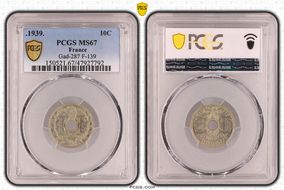 .1939. 10C Gad-287 F-139 MS67