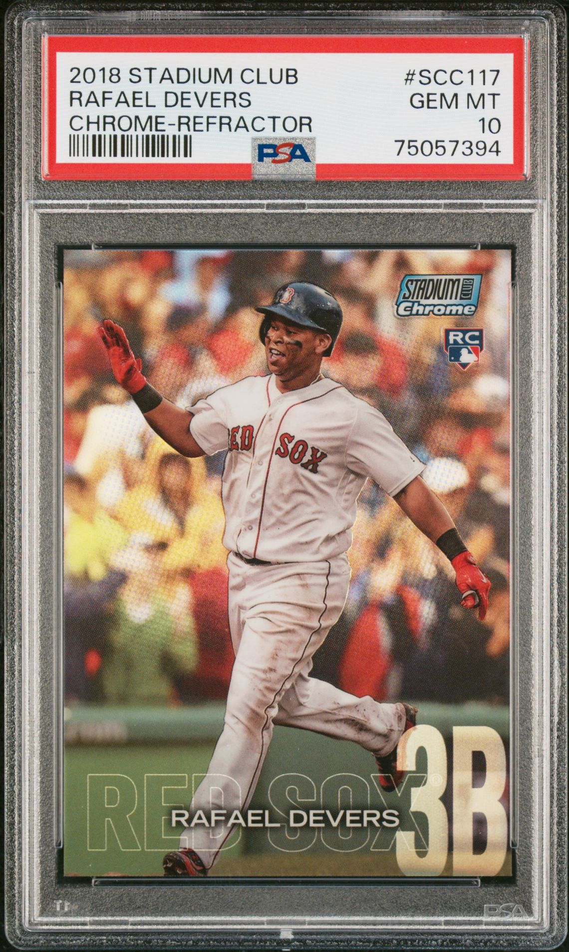 2018 Topps STADIUM CLUB CHROME Refractor #SCC117 Rafael Devers front