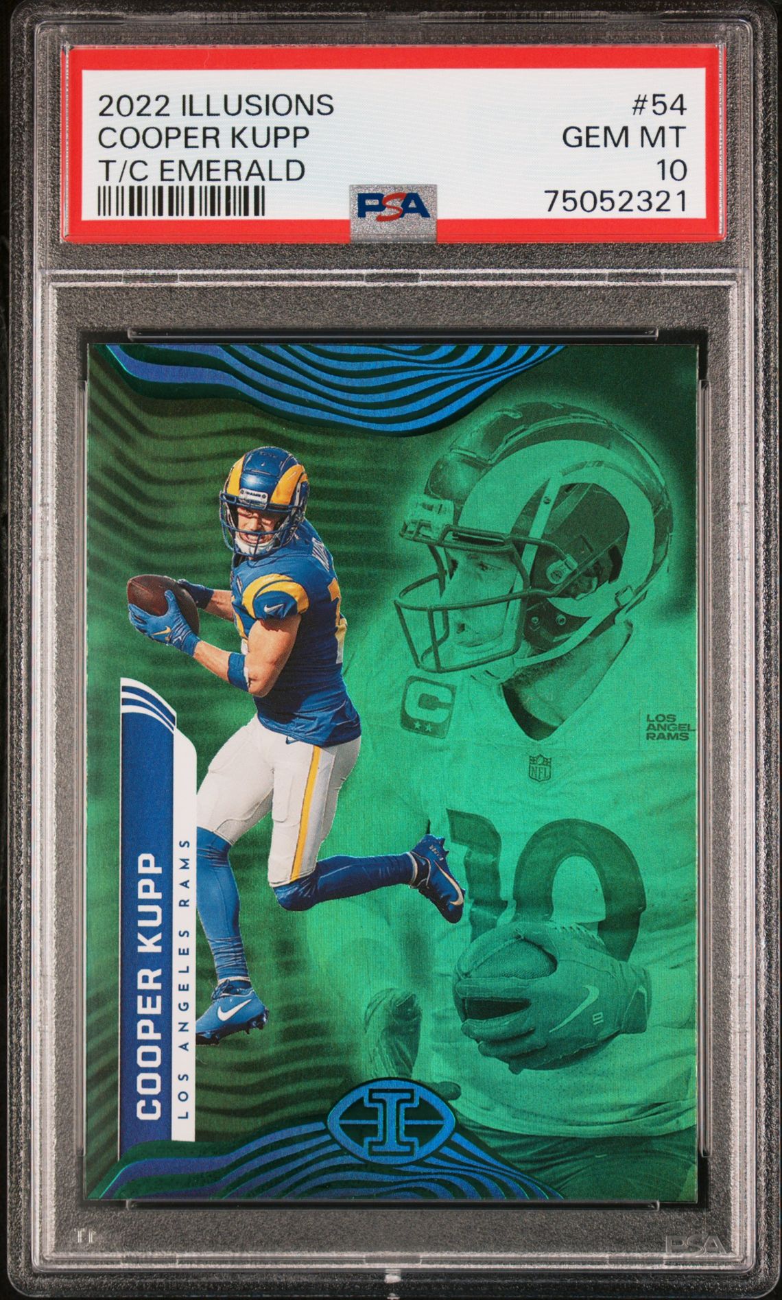 2022 Panini PANINI ILLUSIONS T/C EMERALD #54 Cooper Kupp front