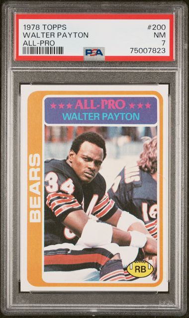 Walter Payton 1981 Topps Football Card #400 Psa 9 Mint Chicago Bears Hof