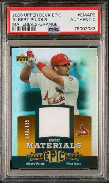 Albert Pujols Autographed Signed 2001 Etopps Rookie Card #143 St. Louis  Cardinals Auto Grade Gem Mint 10 Beckett Beckett