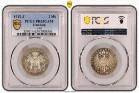 1912-J 2 Mk J-63 PR65CAM