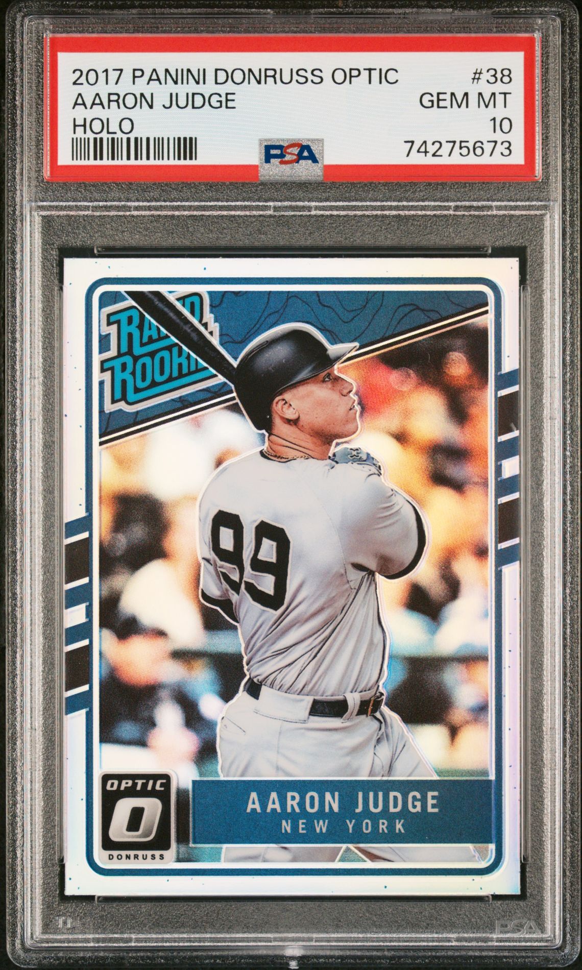2017 Panini PANINI DONRUSS OPTIC HOLO #38 Aaron Judge front