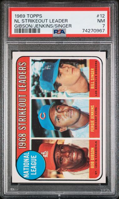  1969 Topps # 7 AL ERA Leaders Luis Tiant/Sam McDowell