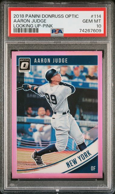 Aaron Judge Rookie Card 2017 Donruss Optic Silver #38 AGS 8 NM/MT