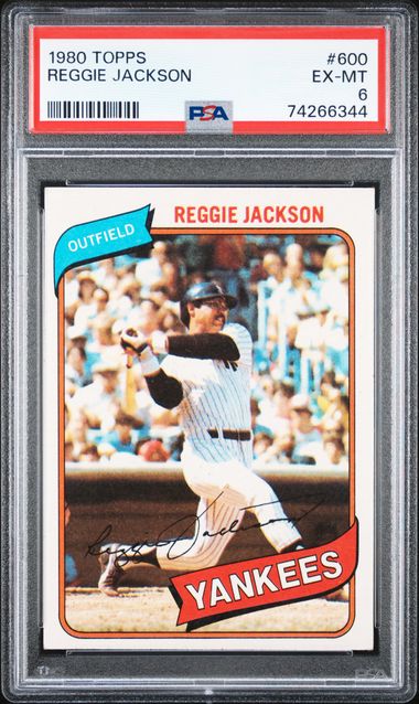 Lot - (EX) 1973 Topps Reggie Jackson #255 Baseball Card