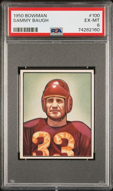 1950 Bowman BOWMAN #100 Sammy Baugh front