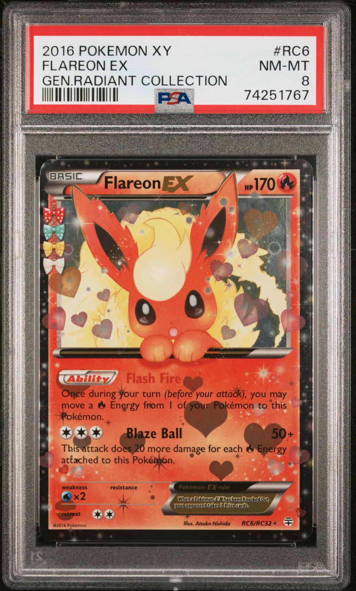 2016 Pokemon POKEMON XY GENERATIONS RADIANT COLLECTION GEN.RADIANT COLLECTION #RC6 Flareon Ex front