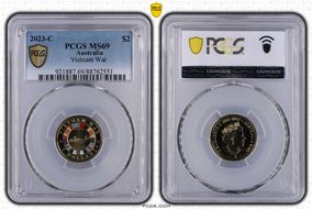 2023-C $2 Vietnam War Colorized MS69