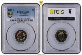 2023-C $2 Vietnam War Colorized MS69