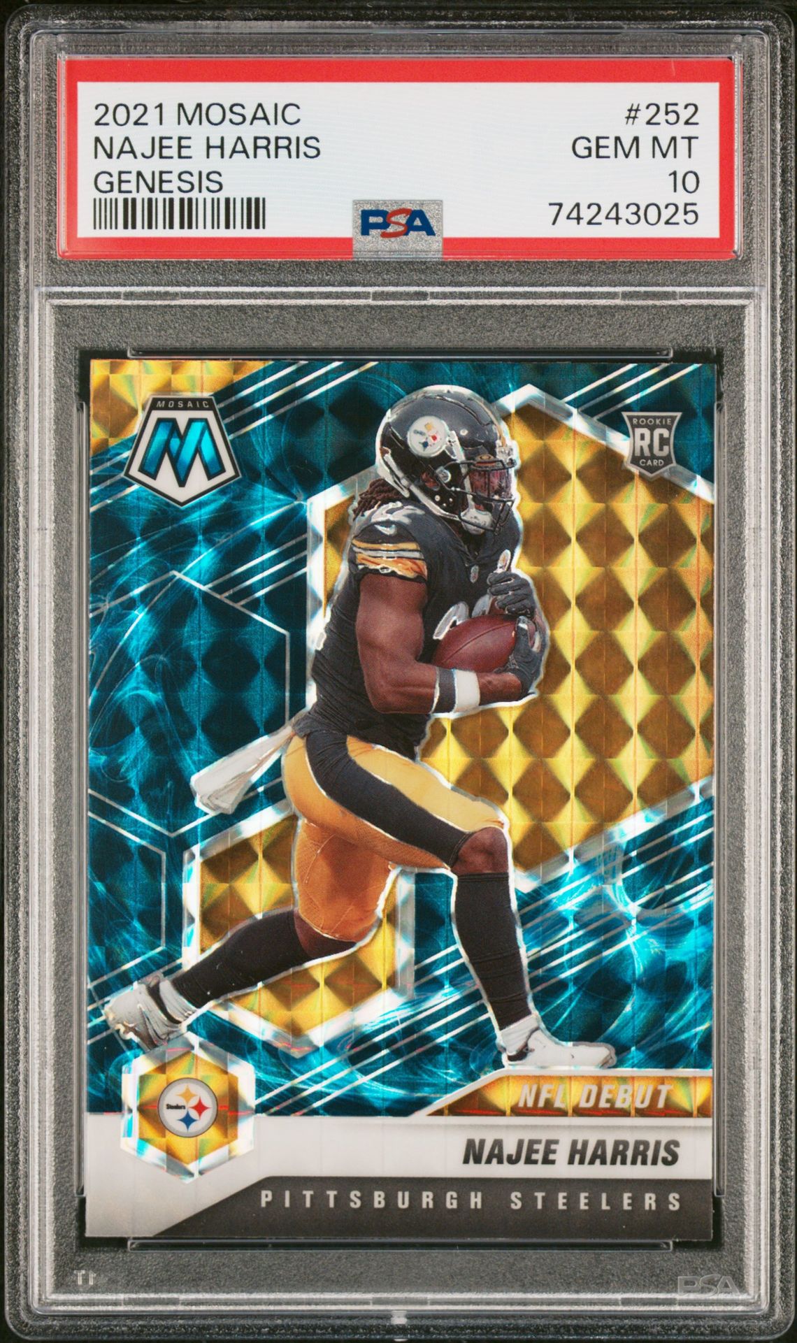 2021 Panini PANINI MOSAIC GENESIS #252 Najee Harris front