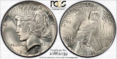 1928 $1 MS64