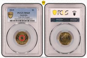 2015 $2 Lest We Forget Colorized MS65