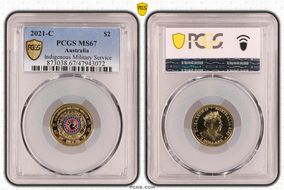 2021-C $2 Indigenous Military Service Colorized MS67