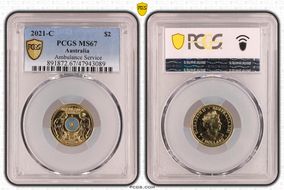 2021-C $2 Ambulance Service Colorized MS67