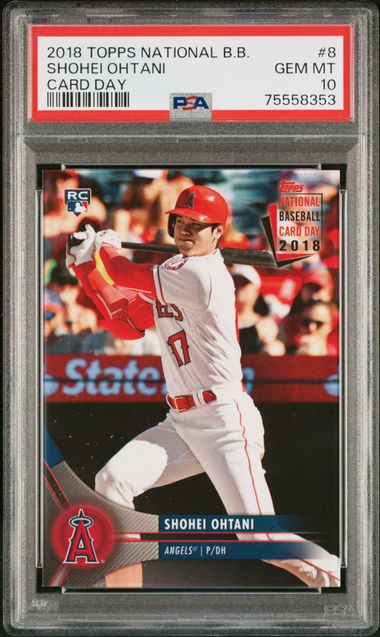 2018 Topps TOPPS NATIONAL BASEBALL CARD DAY CARD DAY #8 Shohei Ohtani front