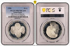 1990 50 G 100 Years of Queens PR67DCAM