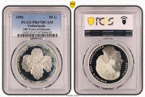 1990 50 G 100 Years of Queens PR67DCAM