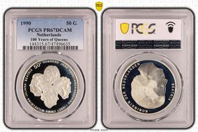 1990 50 G 100 Years of Queens PR67DCAM