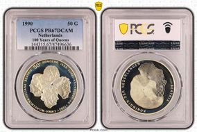 1990 50 G 100 Years of Queens PR67DCAM