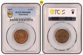 1877 2 1/2C MS64RB