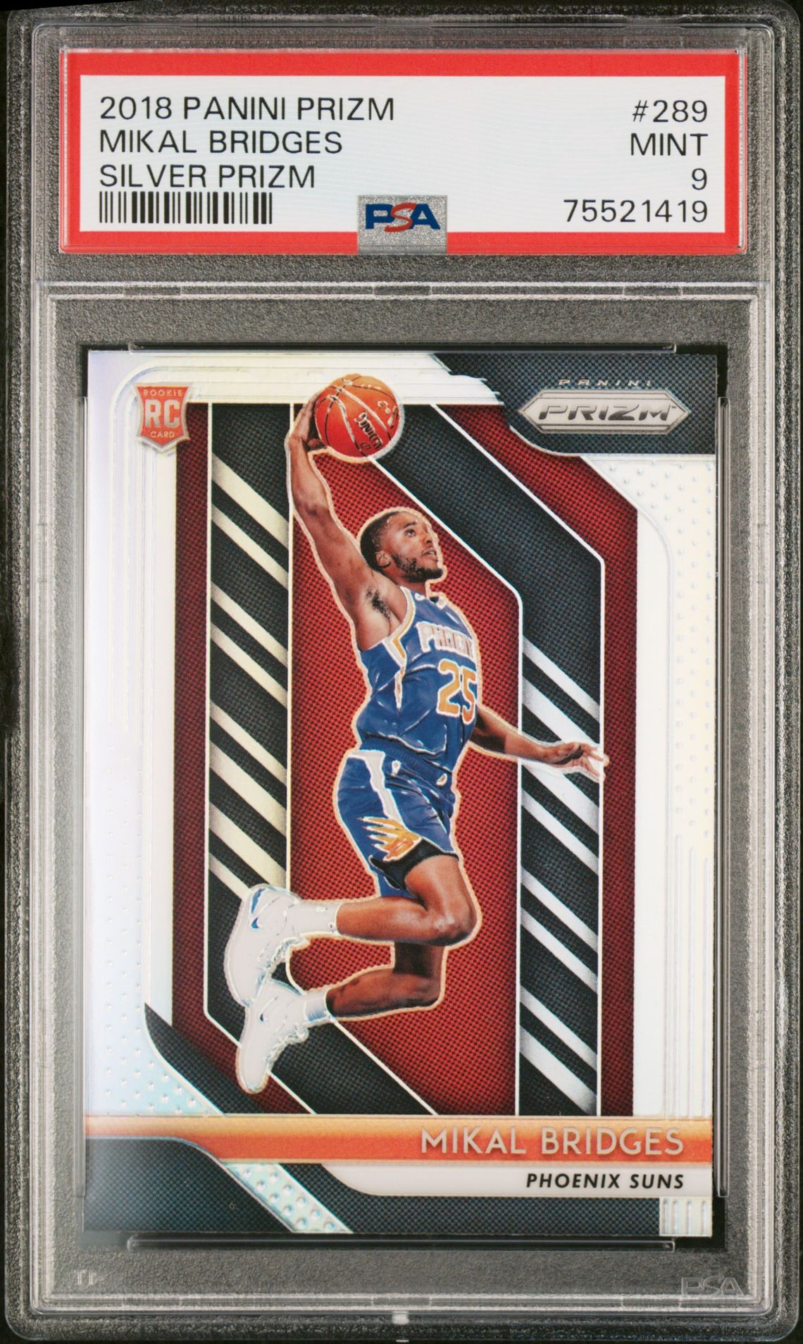 2018 Panini PANINI PRIZM SILVER PRIZM #289 Mikal Bridges front