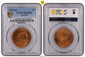 1950 (m) 1D MS65RD
