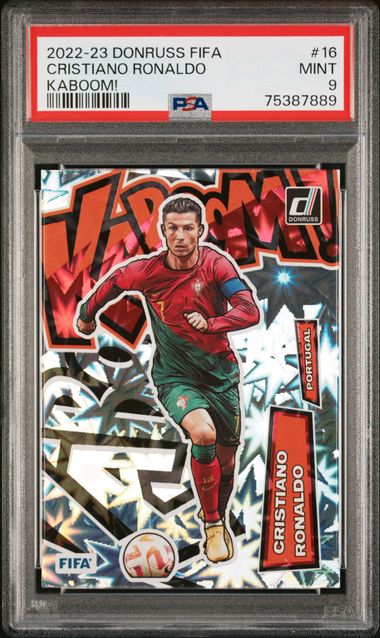 2022-23 Panini Donruss Kaboom! #16 Cristiano Ronaldo - PSA MINT 9