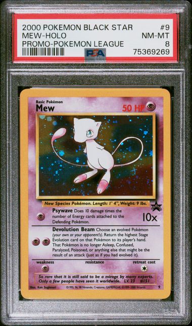 Mew Promo Holofoil Base Promo Rare Pokemon Card REAL MEW CARD 