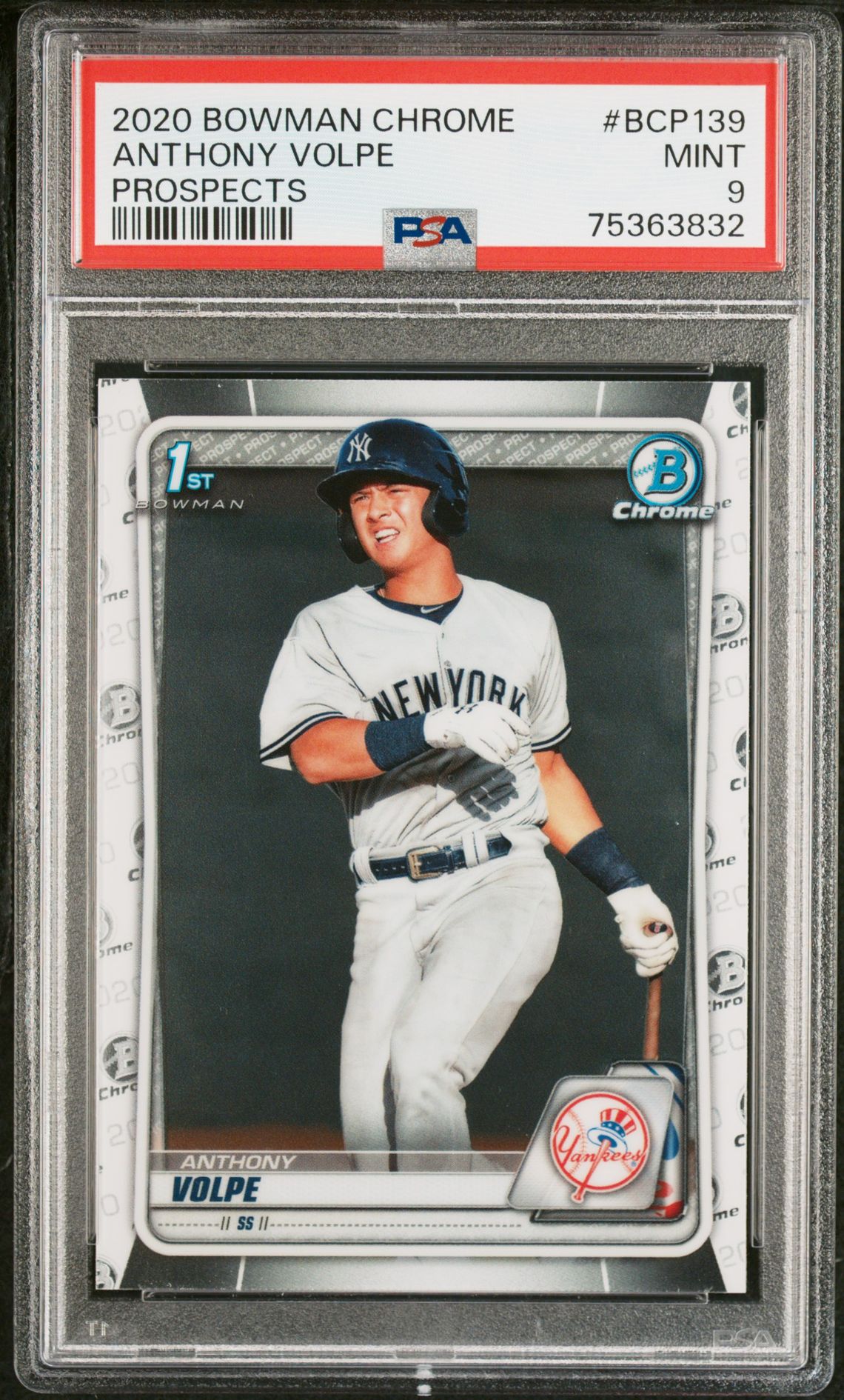 2020 Bowman Chrome BOWMAN CHROME PROSPECTS #BCP139 Anthony Volpe front