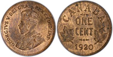 1920 1C Small Cent MS64RB