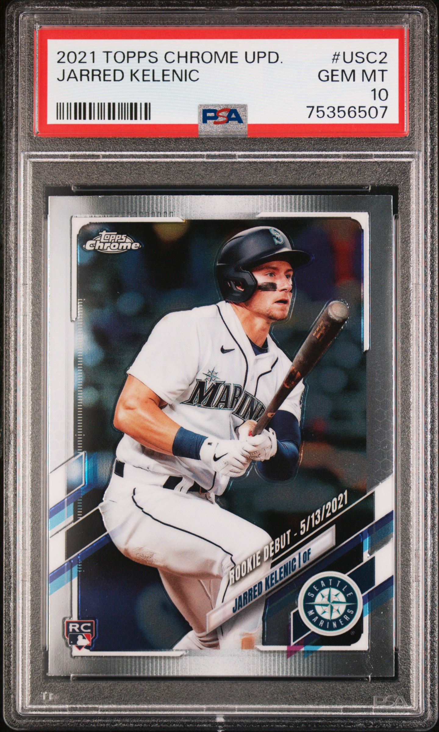 2021 Topps Chrome Update #USC2 Jarred Kelenic Rookie Card – PSA GEM MT 10