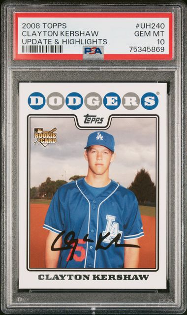 2008 Topps TOPPS UPDATE & HIGHLIGHTS UPDATE & HIGHLIGHTS #UH240 Clayton Kershaw front