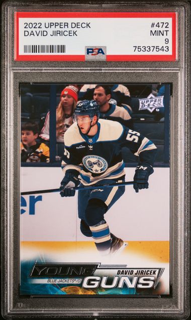 2022 Upper Deck Blue #472 David Jiricek Columbus front