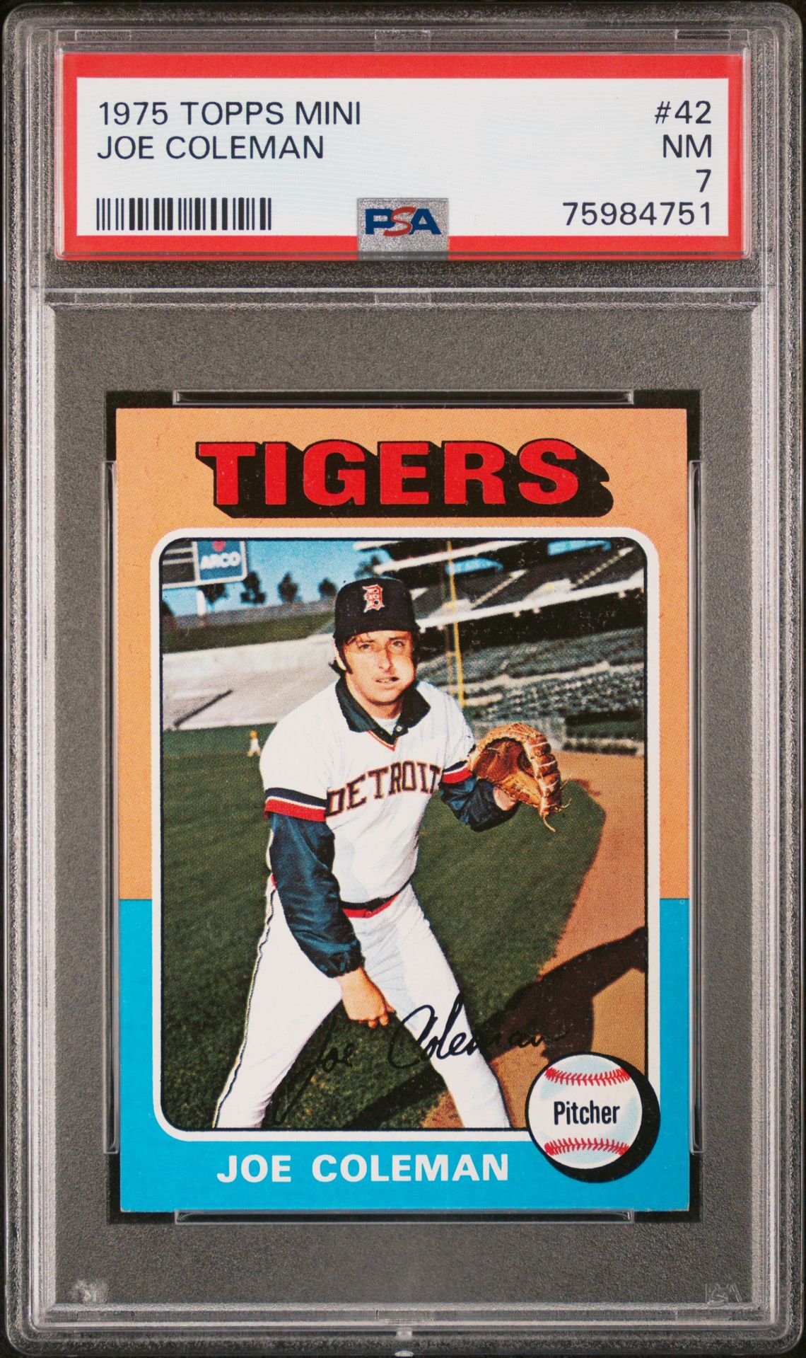 1975 Topps TOPPS MINI #42 Joe Coleman front