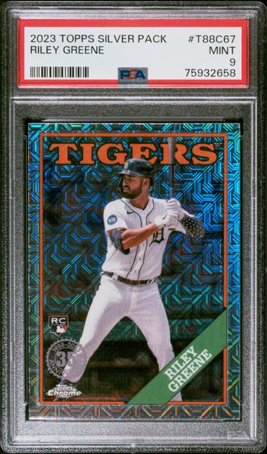 2023 Topps Silver Pack 1988 Chrome Promo #T88C67 Riley Greene PSA 9 on  Goldin Marketplace