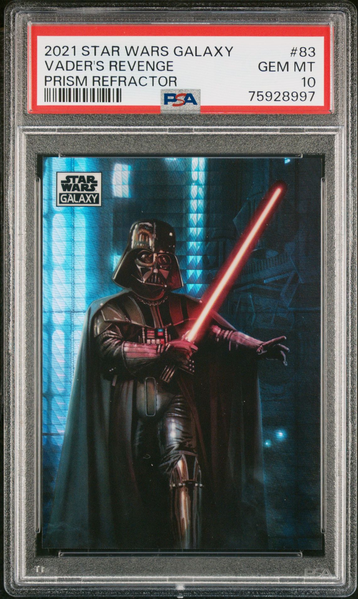 2021 Topps TOPPS CHROME STAR WARS GALAXY PRISM REFRACTOR #83 Vader's Revenge front