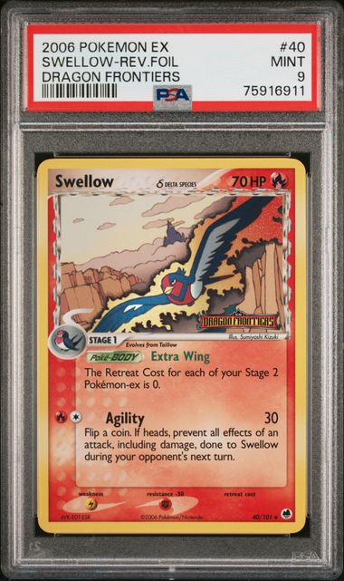 2006 Pokemon Reverse Holo #40 Swellow-Rev.foil front