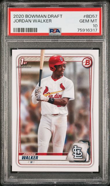 2020 Bowman BOWMAN DRAFT #BD57 Jordan Walker front