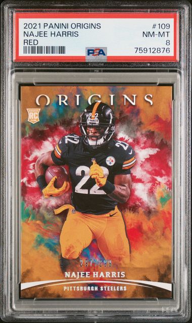 Najee Harris Certified Rookie Autographed Card 