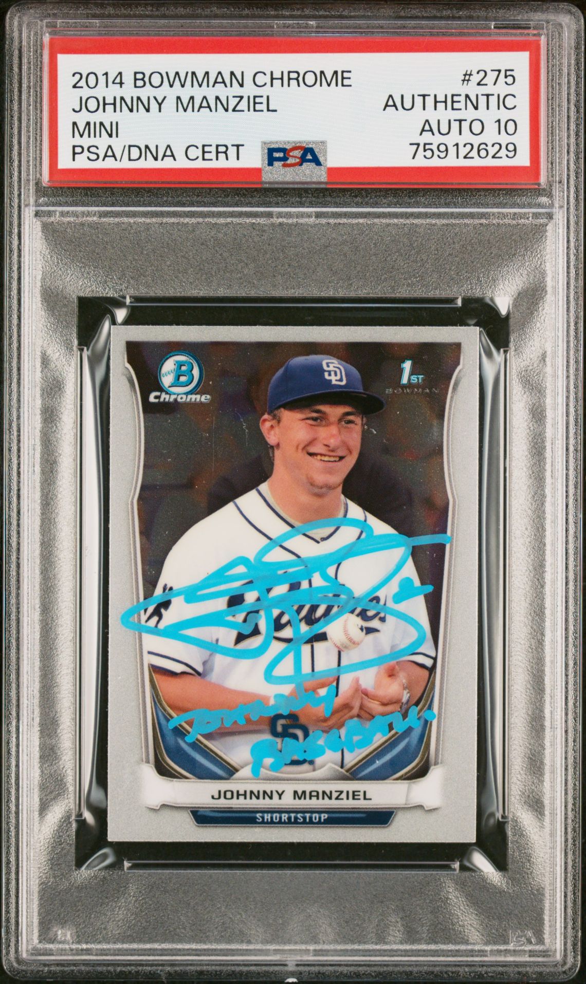 2014 Bowman Chrome Bowman Chrome Mini #275 Johnny Manziel front