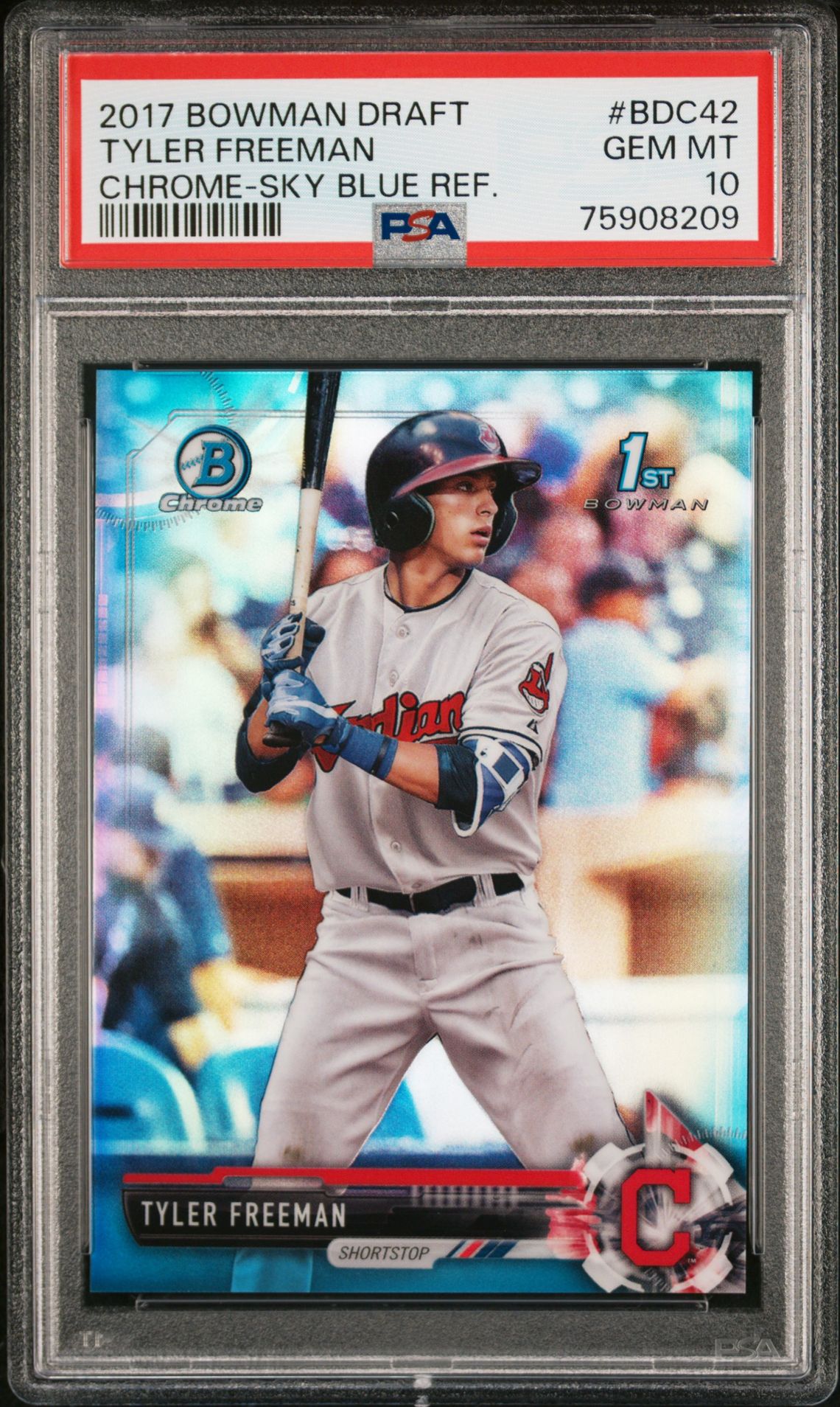 2017 Bowman BOWMAN DRAFT CHROME-BOWMAN 70TH REF. #BDC42 Tyler Freeman front