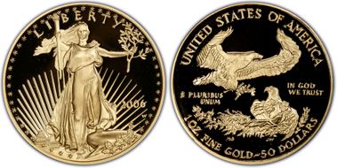 2006-W $50 Eagle-20th Anniversary Eagle - 20th Anniversary First Strike PR69DCAM