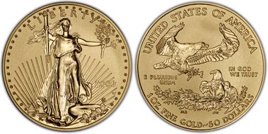 2006-W $50 Eagle-20th Anniv. Rev PR Eagle-20th Anniv. Rev PR First Strike PR70